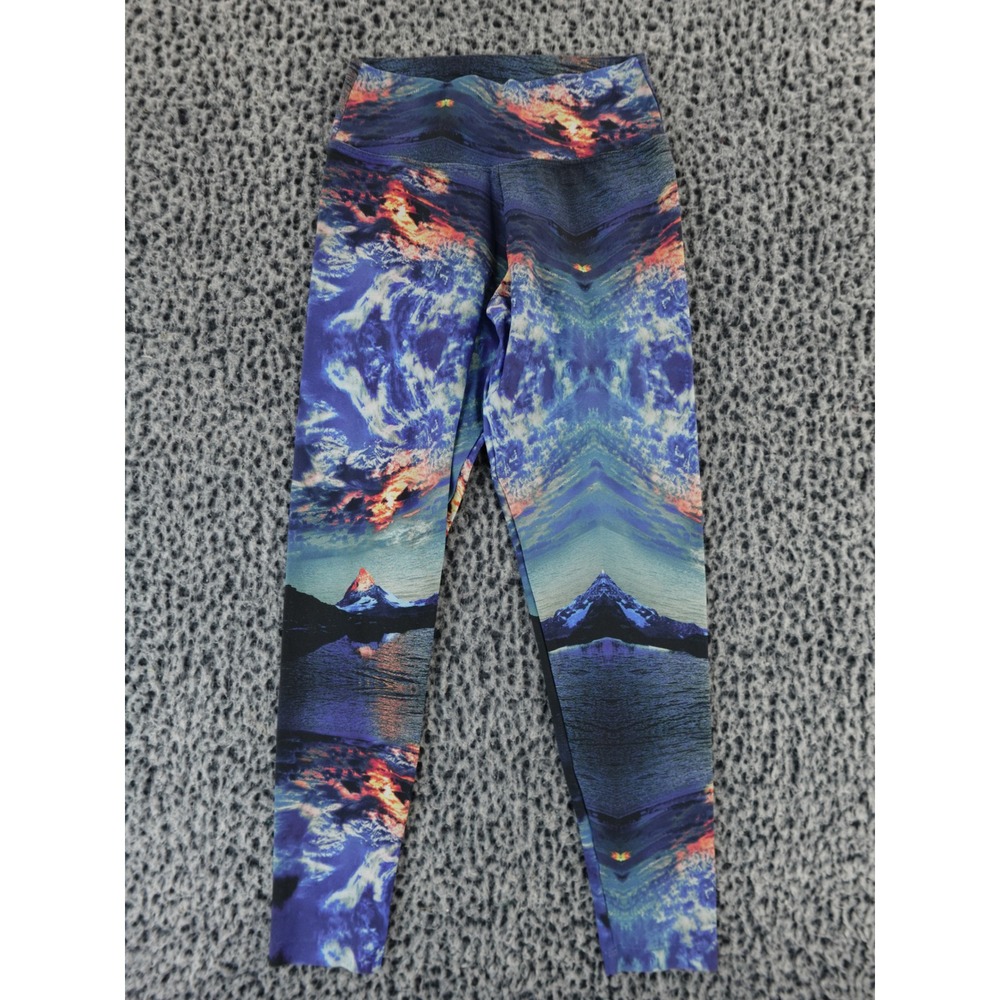 Liquido High Rise Leggings‎ Women's P/S Mountain Sunset Print Activewear